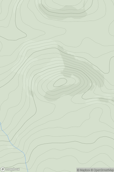 Thumbnail image for Creag na h-Iolaire [Kyle of Lochalsh to Garve] [NH367478] showing contour plot for surrounding peak